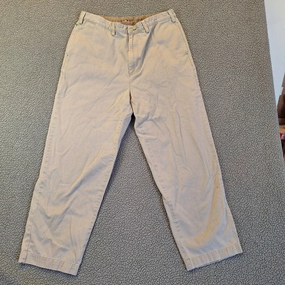 Tommy Hilfiger Pants 36x30 Beige 100% Cotton - Picture 1 of 12